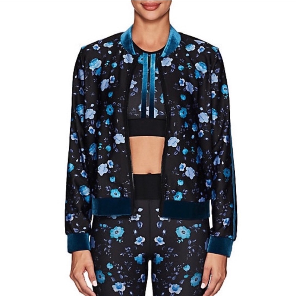 ULTRACOR Botanica Floral Velvet Bomber Jacket